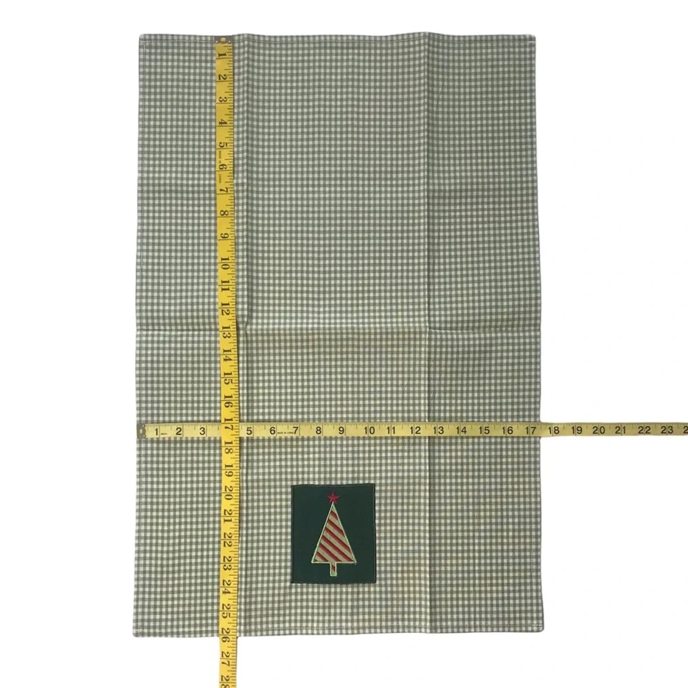 NEW Christmas Tree Appliquéd Cotton Tea Towel Decorative Useful Kitchen Gift